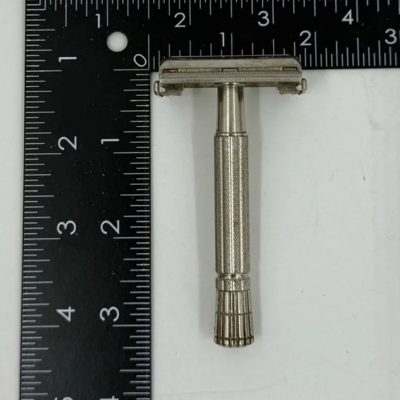 Gillette Super Speed Vintage Z-2 1954 Double Edge Safety Razor Chrome Smooth - Picture 9 of 9